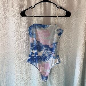 Stylish Blue and Purple Bodysuit